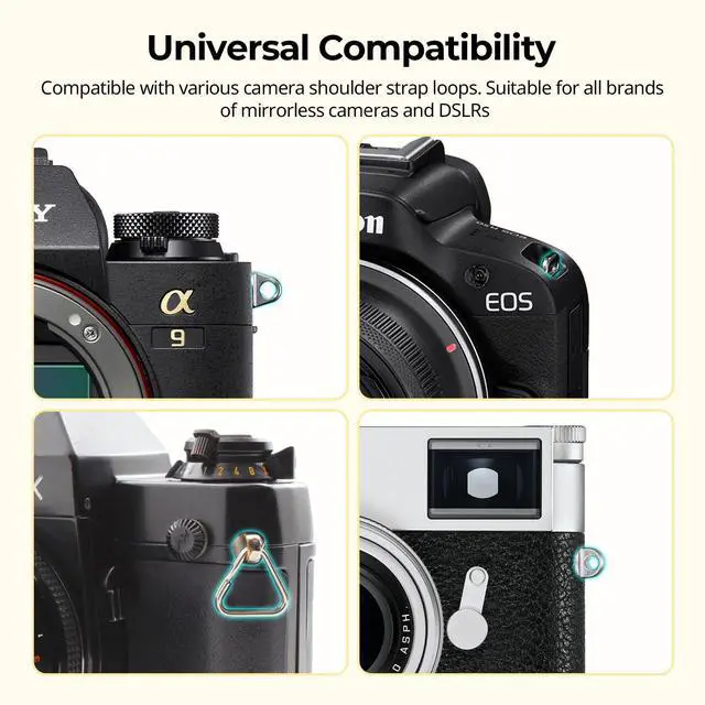 Alt view image 7 of 7 - Camera Wrist Strap, Universal Braided Camera Hand Strap | Adjustable Safety Strap Compatible for DSLR or Mirrorless Camera(Black)