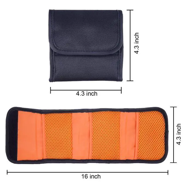 Alt view image 3 of 6 - 3 Pocket Camera Lens Filter Carry Case Bag Pouch for Filters 25 mm to 77 mm