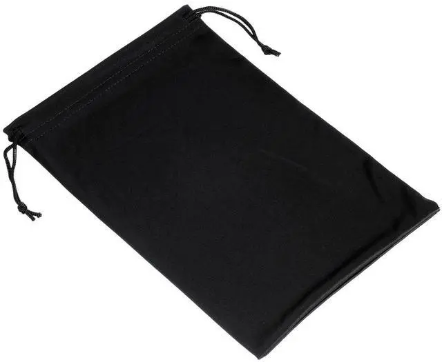 Main image of Ski Goggle Bag, Microfiber Snow Goggles Case Cover Soft Storage Sleeve Drawstring Pouch for Sunglasses Glasses Eyeglasses Camera Lenses Black
