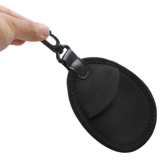 Alt view image 4 of 7 - 2 Pack Lens Filter Pouch Mini Storage Bag Sleeve Protective Case with Keychain Hook 2 Pockets For Camera CPL MC UV ND 25mm-77mm 43mm 46mm 49mm 52mm 55mm 58mm 62mm 67mm, Black