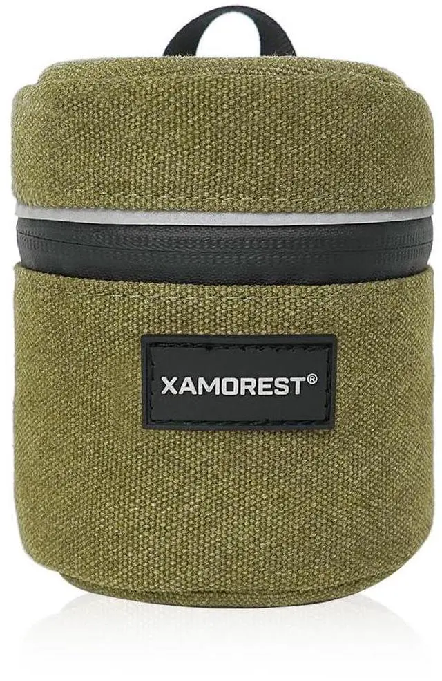 Main image of Camera Lens Case Lens Bag Compatible (3.15" x 3.15"(Canvas, Green))