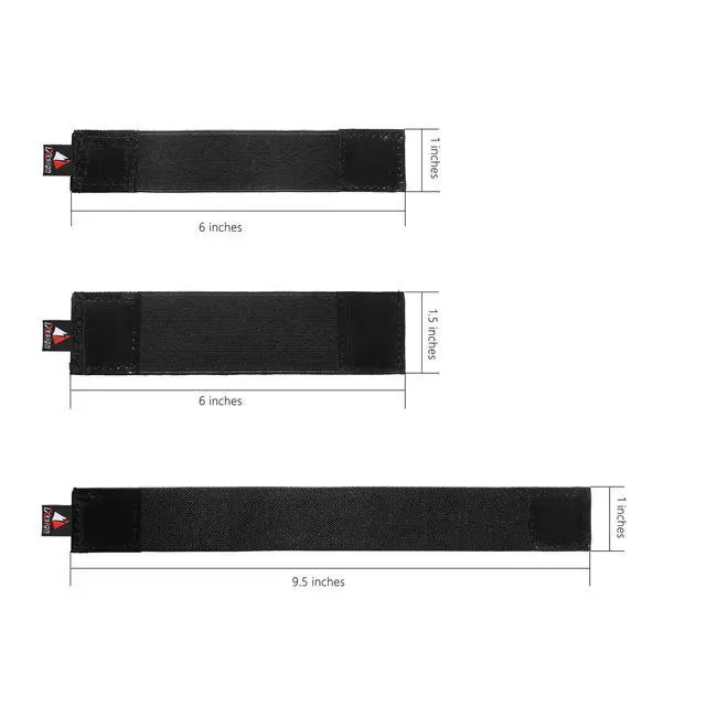 Alt view image 3 of 6 - Pack of 3 Sizes Hook and Loop Straps/Fastener for Securing Items in the DSLR SLR Camera Backpack/Insert Bag/Video Bag