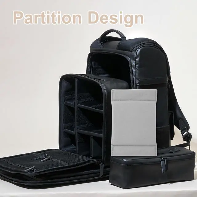 Alt view image 5 of 7 - 2 Pcs Camera Bag Dividers Shockproof Protecting Camera Lens Storage Bag Inserts Partition Divider for Travel Photography Enthusiast Professional Photographers