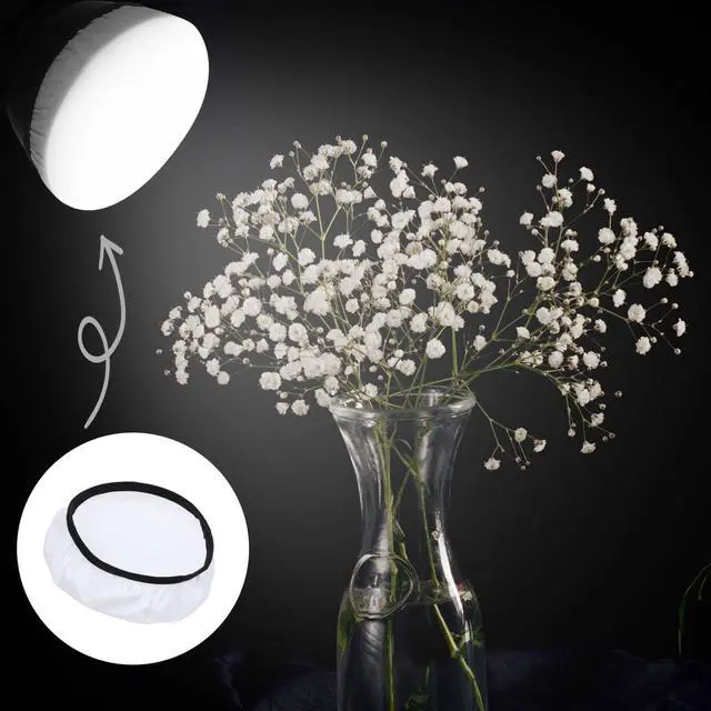 Alt view image 6 of 7 - 4 Pcs 7 Inch Light Diffuser, Soft White Cloth Lamp Cover | Lamp Shade Diffuser for 5.5 To 7 Inch Studio Strobe Reflectors, Ring Light, Flash, Wedding Photography, Video Shooting