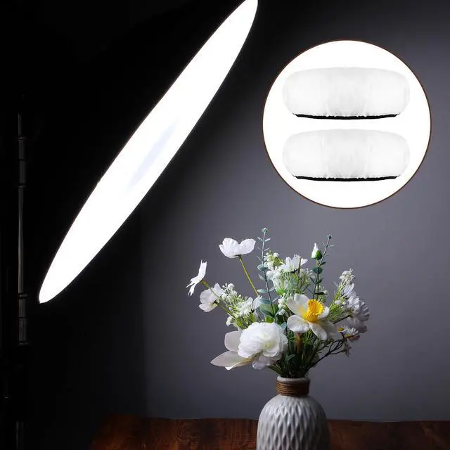 Alt view image 6 of 7 - 22 Inch/55 cm Beauty Dish Diffuser Sock, Soft White Lamp Shade Diffuser, Light Diffusers Cover for Studio Strobe Reflectors Ring Light Flash Standard Reflector Video Shooting(2 Pcs)
