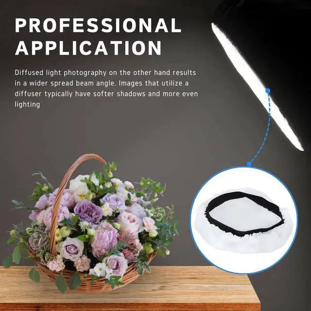 Alt view image 5 of 6 - 7" to 11" Soft White Diffuser Sock for Standard Reflector / 27cm Sparkler Reflectors