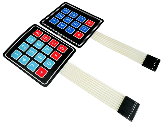 Alt view image 2 of 5 - 3x4 4x4 Membrane Matrix Keypad for Arduino, ESP32, ESP8266, for Raspberry Pi