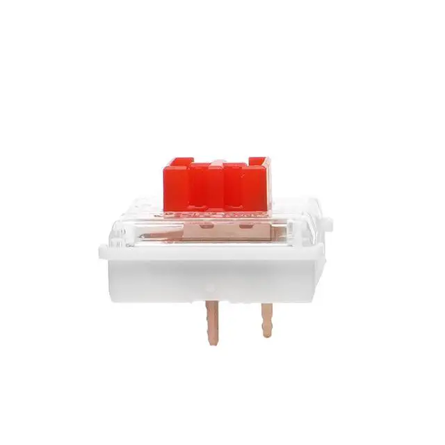 Alt view image 6 of 7 - Ultra-Low Profile Red Mechanical Switches (10 Pack) Linear, 1.2mm Actuation, 3.0mm Travel, 5010gf Force, MX-Style Stem, Smooth & Quiet, Hot-Swappable