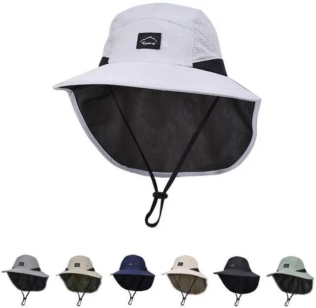 Main image of Kids Sun Hat with Neck Flap UPF 50+ Beach Hats for Baby Boys Girls | Qucik Dry Fishing Hat for Age 2-12 Years,Adjustable Safari Beach Hat ,Breathable,Summer, Hiking, Adventure,Outdoor