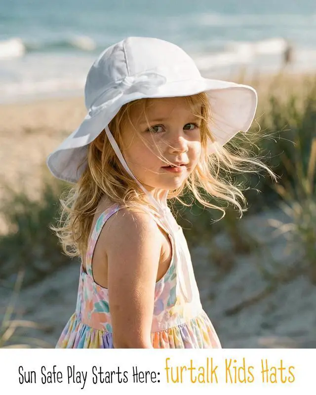 Alt view image 4 of 7 - Baby Sun Hat Toddler Beach Hats with UPF 50+ Sun Protection Wide Brim Girls Bucket Hat