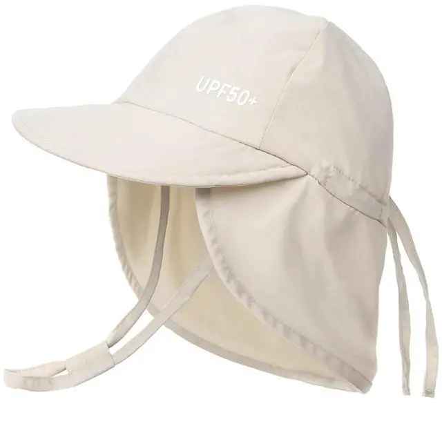 Main image of Baby Sun Hat with Neck Flap UPF 50+ Toddler Quick Dry Swim Hat | UV Protection Wide Brim, Quick-Dry Nylon, Adjustable Back Drawstring, Ultra-Lightweight, Perfect for Pool or Beach