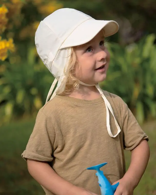 Alt view image 7 of 7 - Baby Sun Hat with Neck Flap UPF 50+ Toddler Quick Dry Swim Hat | UV Protection Wide Brim, Quick-Dry Nylon, Adjustable Back Drawstring, Ultra-Lightweight, Perfect for Pool or Beach