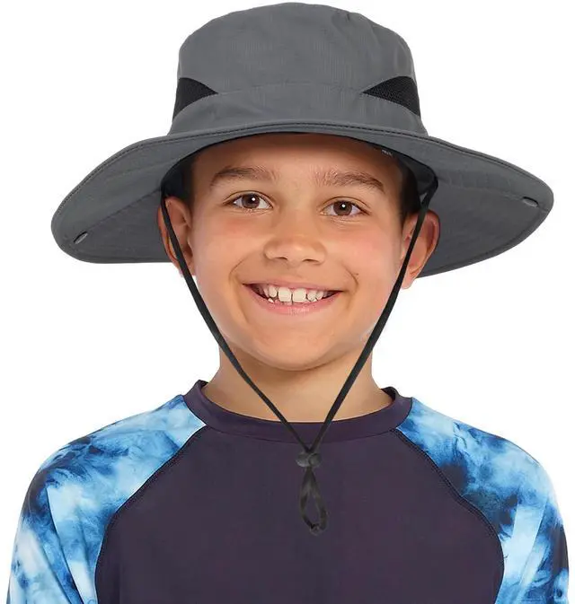 Main image of Kids Boys Summer Sun Hat - Sun Protection Safari Beach Outdoor Bucket Hat | Age for 5-9 Years