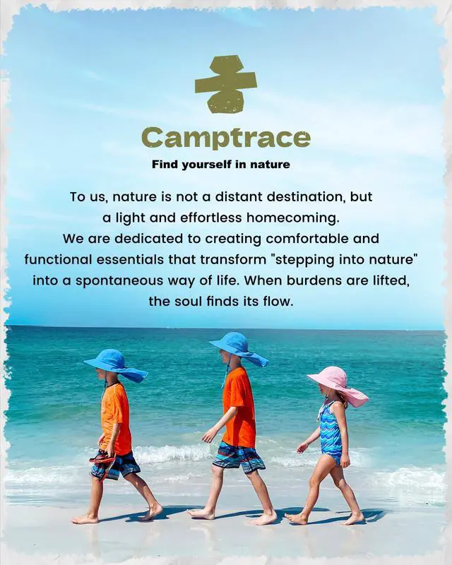 Alt view image 6 of 6 - Toddler Kids Sun Hat UPF 50+ with Neck Flap Ponytail Hole | 100% Quick-Dry Nylon, Wide Shield Blocks 99% UV, Cooling Mesh Vents, Adjustable Chin Strap, Packable for Swim Trips