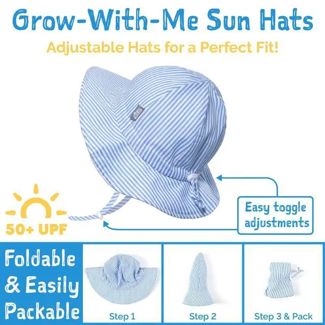 Alt view image 3 of 5 - Girls' Cotton Sun-Hat, Packable Beach Hat with UV Protection for Kids (XL: 5-12 Years, Pink Prairie)