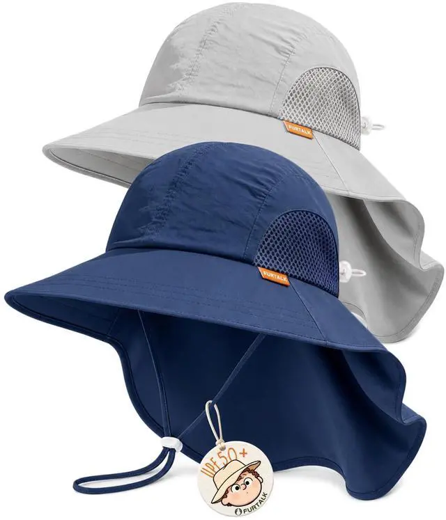 Main image of Toddler Kids Sun Hat UPF 50+ Sun Protective Bucket Hat for Baby Summer Beach Hats