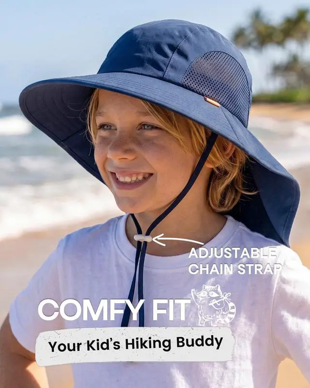Alt view image 4 of 6 - Toddler Kids Sun Hat UPF 50+ Sun Protective Bucket Hat for Baby Summer Beach Hats
