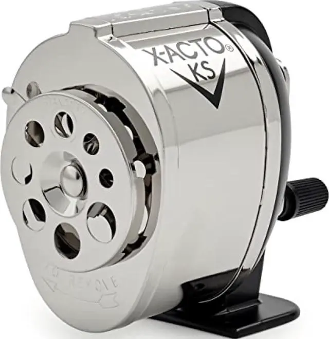 Main image of KS Manual Pencil Sharpener, Mountable, Metal, 1 Count - Classroom, Teacher Supplies, Adjustable for 8 Pencil Sizes