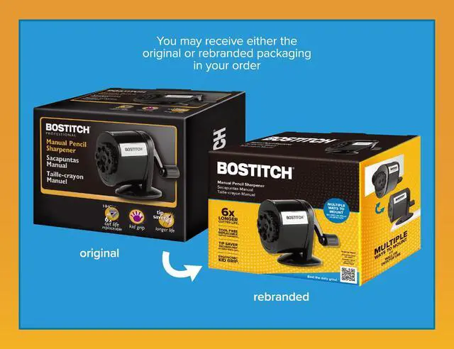 Alt view image 7 of 7 - Office Wall Mount Manual Pencil Sharpener, 8 Hole Dial, 6X Longer Cutter Life, Vertical or Horizontal Mounting, Black