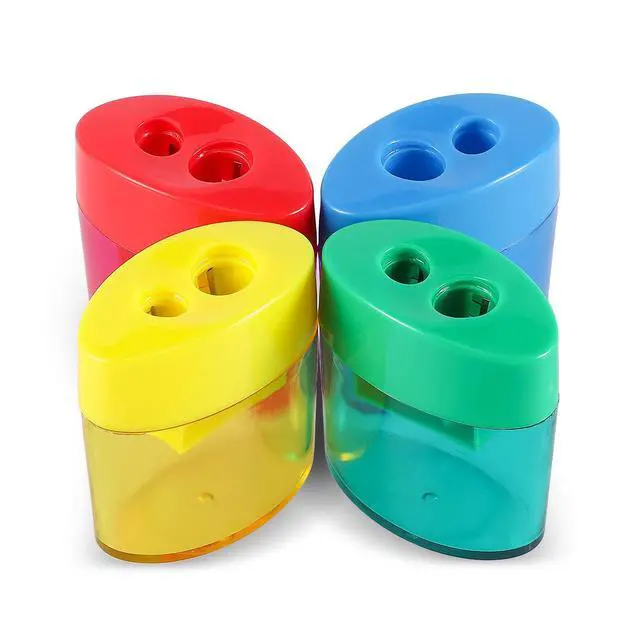 Alt view image 3 of 7 - 2-Hole Pencil Sharpener - Handheld, 12 Pack for Kids