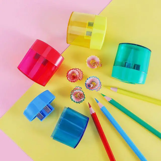 Alt view image 6 of 7 - 2-Hole Pencil Sharpener - Handheld, 12 Pack for Kids