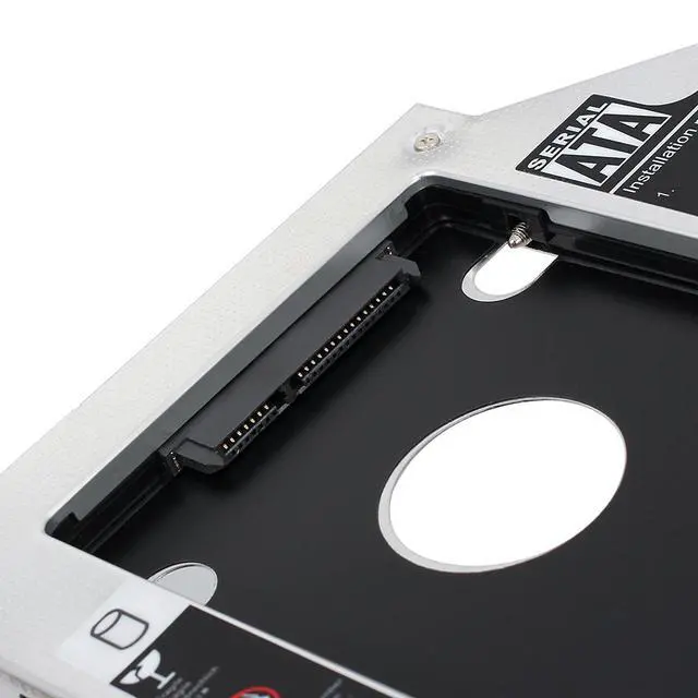 Alt view image 3 of 7 - 2nd 2.5''HDD SSD Hard Drive Caddy Tray Replacement for MacBook Pro 13/15/17 inch A1278 A1286 A1297 2008 2009 2010 2011 2012 Internal Laptop CD/DVD-ROM Optical SuperDrive Adapter