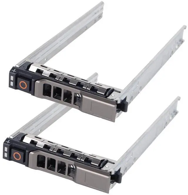 Main image of 2-Pack Hard Drive Tray Caddy 2.5 SSD Bracket G176J Hard Drive Bracket | Compatible with Dell PowerEdge R410 R610 R710 R620 R720 T320 T420 R630 R730 T440 T640