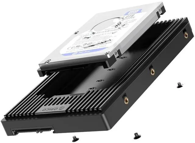 Main image of 2.5 to 3.5 SATA Hard Drive Adapter Mounting Bracket Hard Drive Caddy for 7/9.5/12.5mm 2.5 inch HDD/SSD-D2SS