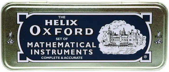 Alt view image 3 of 4 - Oxford Maths Set with Storage Tin