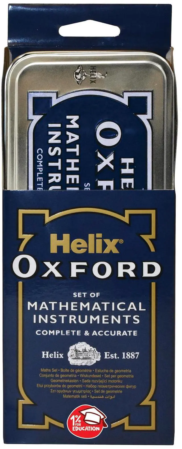 Alt view image 2 of 4 - Oxford Maths Set with Storage Tin