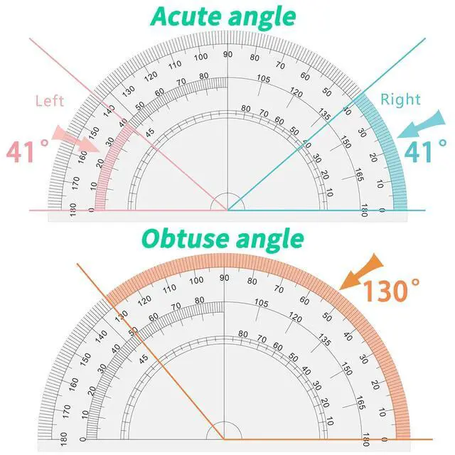 Alt view image 5 of 6 - Geometry Set Maths Compasses for Grade Students Back to School Supplies with Compasses Protractor in Carry Case, Pink
