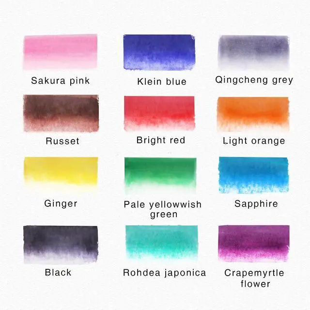 Alt view image 2 of 7 - 12 Colors Blendable Watercolor Markers for Adults 2026 Professional Double Tip Paint Pens with 1 Water Brush Pen Water Based Coloring Pens Drawing Markers Set with Flexible Brush Tip