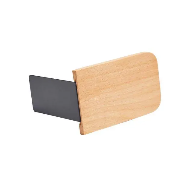 Alt view image 6 of 7 - Wood Bookends,Non-Skid Bookend for Shelves,Heavy Duty Bookends,Book Stand for Books/CDs,1 Pair