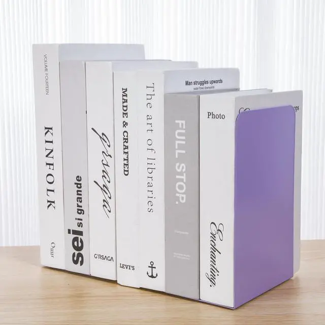 Alt view image 3 of 5 - Metal Bookend for Shelves Book Holder & Stopper