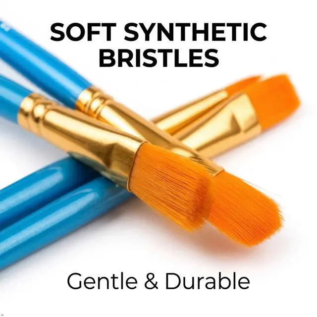 Alt view image 3 of 7 - Acrylic Paint Brushes Set, 20 Pcs Pointed Tip Artist Paintbrushes | Soft,No-Shed Bristles for Acrylic for Acrylic Oil Watercolor Canvases Rock Nail Miniature Detailing Drawing Art Supplies
