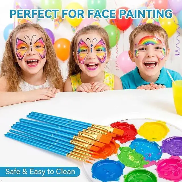 Alt view image 6 of 7 - Acrylic Paint Brushes Set, 20 Pcs Pointed Tip Artist Paintbrushes | Soft,No-Shed Bristles for Acrylic for Acrylic Oil Watercolor Canvases Rock Nail Miniature Detailing Drawing Art Supplies