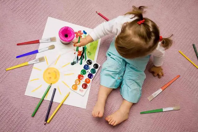 Alt view image 7 of 7 - 10Pcs Paint Brushes for Kids, Anezus Kids Paint Brushes Toddler Large Chubby Brushes Round and Flat Preschool Painting Brushes for Washable Paint Acrylic Paint