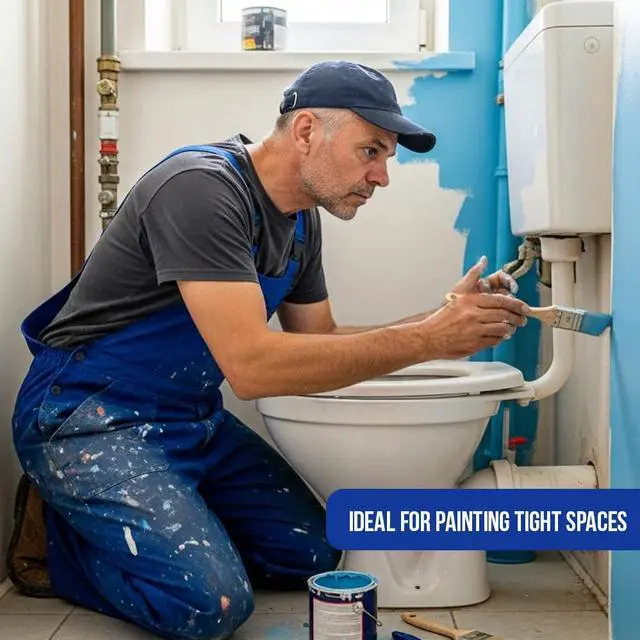 Alt view image 3 of 7 - Paint Brushes, 2 Inch Angled Paint Brush, Trim & Walls, 3 Pack | Cutting-in & detail work | Furniture, cabinets & doors | Interior & exterior | Latex & oil-based | Medium stiff bristles