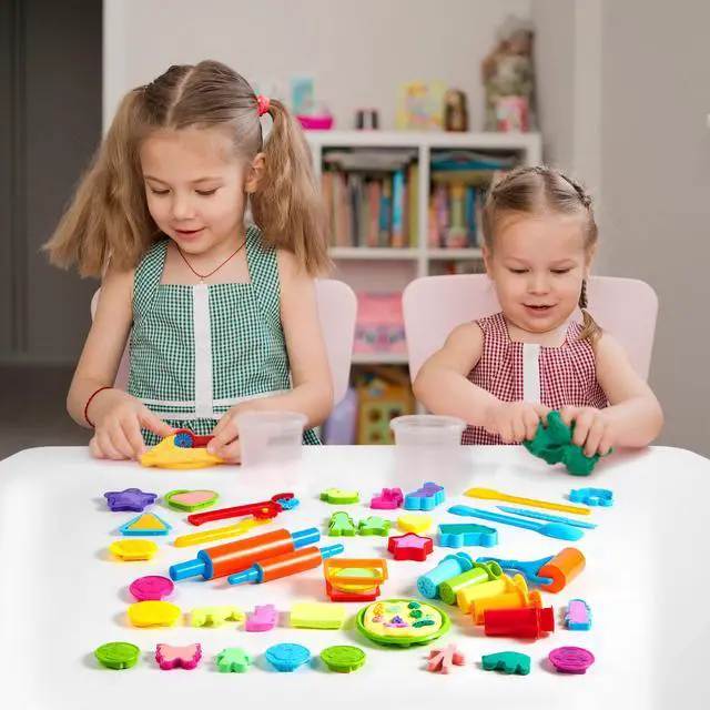 Alt view image 7 of 7 - 44 Clay Tools Set for Kids, Clay Accessories with Various Plastic Molds, Rolling Pins, Cutters, Gift for Boys Girls