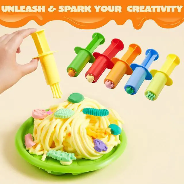 Alt view image 5 of 7 - 44 Clay Tools Set for Kids, Clay Accessories with Various Plastic Molds, Rolling Pins, Cutters, Gift for Boys Girls