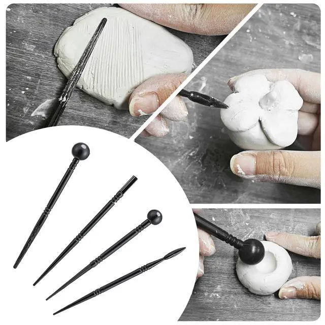 Alt view image 6 of 7 - 100ml Air Dry Clay Glaze and 29pcs Clay Tools Kit, Gloss Varnish | Gloss Glaze, Waterproof,Prevents Clay Scratches & Wear, Air Dry Clay Tool,Dotting Tools,Ball Tools,Carving Tools,Shaper Tools