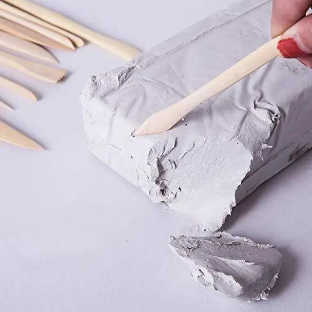Alt view image 3 of 3 - 42 Pcs Polymer Clay Tools | Air Dry Clay Tools, Clay Sculpting Tools Double-Sided, Smooth Wooden Handles