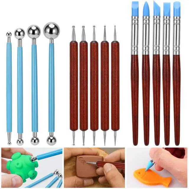 Alt view image 4 of 7 - 42pcs Pottery Tools, Clay Tools, Sculpting Tools, Pottery Kit, Air Dry Clay Tools, Pottery Clay Kit for Pottery Wheel, DIY Arts and Crafts