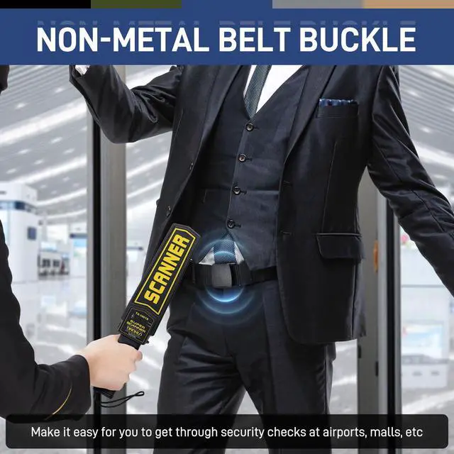 Alt view image 4 of 7 - Tactical Men's Nylon Belts,5 Pack Men Casual Canvas Belt | Military Outdoor Metal-Free Web Work Belt