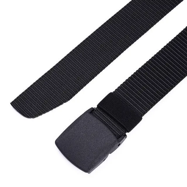 Alt view image 4 of 7 - | Nylon Web Belt | Outdoor Military Belt | TSA Safe Buckle Plastic/Metal