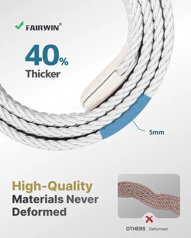 Alt view image 4 of 6 - Men's Golf Belt, Stretch Braided Elastic Woven Casual Jeans Belts 1 3/8" Nylon Web Work Belts for Men