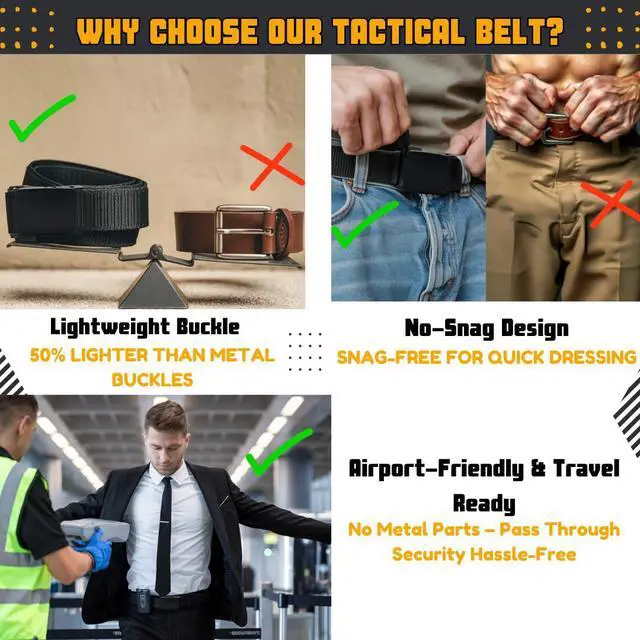Alt view image 4 of 7 - Nylon Belts for Men Military Tactical Slide Plastic Buckle Belt Adjustable No Holes Canvas Web Belt Outdoor