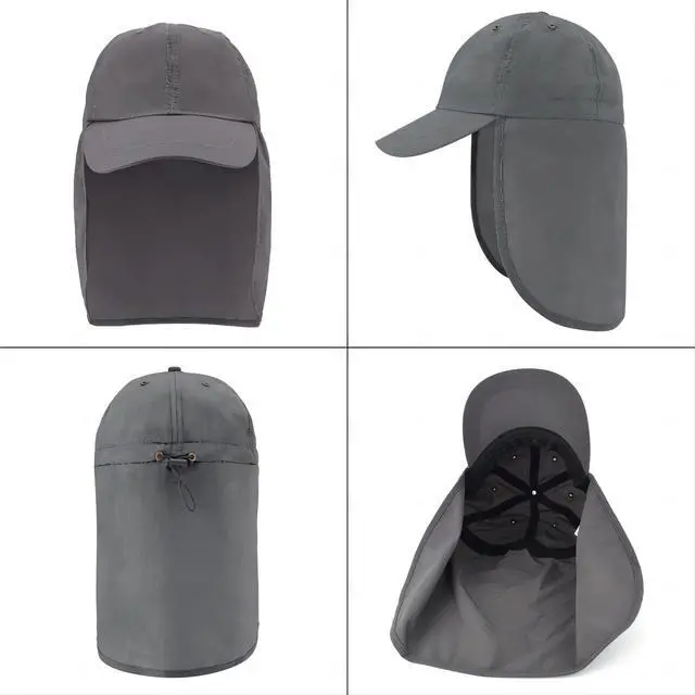 Alt view image 7 of 7 - Baseball Sun Cap with Neck Flap, UPF 50+ Waterproof Sun Hat for Men Women | Adjustable Fit, Breathable Vent Holes, Packable & Lightweight Design for Beach Golf Hiking Fishing Running