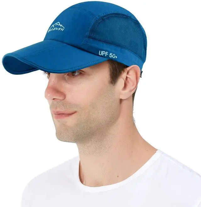 Alt view image 6 of 7 - Unisex Baseball Cap UPF 50 Unstructured Hat with Foldable Long Large Bill