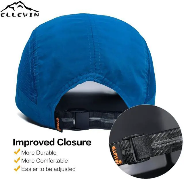 Alt view image 4 of 7 - Unisex Baseball Cap UPF 50 Unstructured Hat with Foldable Long Large Bill